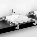 Barrier free wash basin power support toilet toilet elderly disabled wash basin column handrail