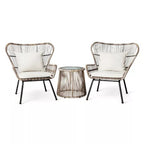 Outdoor Dining Leisure Outdoor Rattan Long Table And Chair Outdoor Courtyard Garden PE Rattan Chair