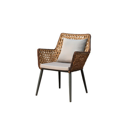 Outdoor Balcony Rattan Chair Combination Suit Rattan Sofa Courtyard Garden Living Room Iron Table And Chair Leisure Rattan Chair