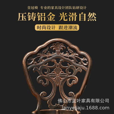 Cast Aluminum Outdoor Combined Tables And Chairs Courtyard Garden Leisure Terrace Balcony Outdoor Tables And Chairs Three Piece Set