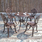 Cast Aluminum Outdoor Combined Tables And Chairs Courtyard Garden Leisure Terrace Balcony Outdoor Tables And Chairs Three Piece Set