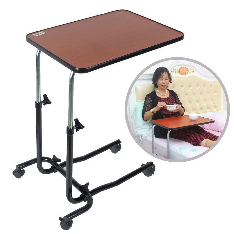 Lifting portable medical bedside table Manufacturer direct sales patient care bed table Simple computer table