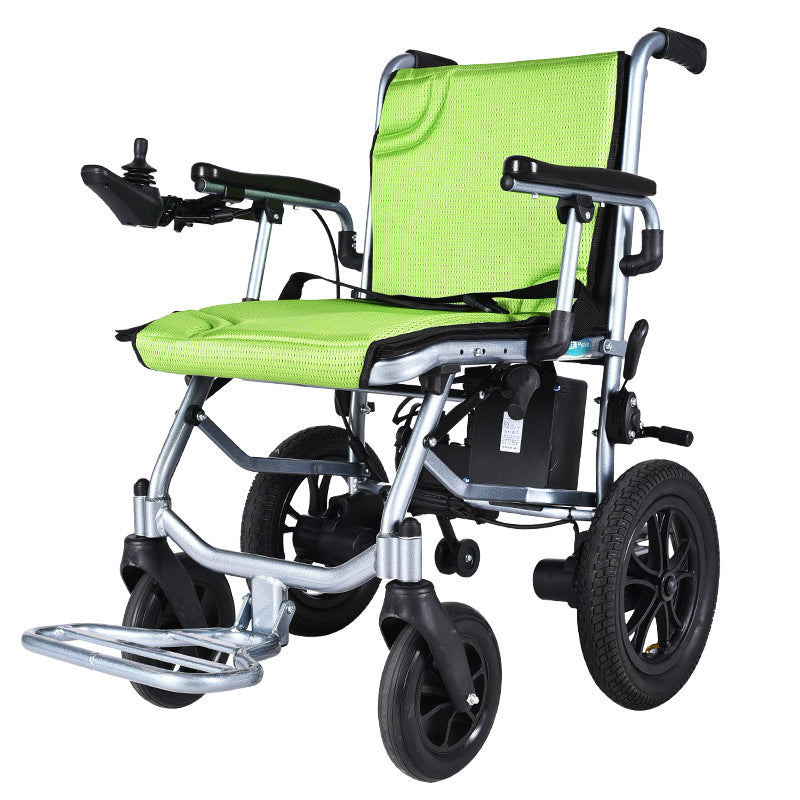 Aluminum alloy frame, gold lithium battery, electric wheelchair, portable for the disabled and the elderly
