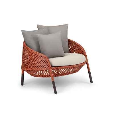 Outdoor Furniture Rattan Sofa Terrace Designer Leisure Open-air Garden Sofa Outdoor Rattan Chair Sofa