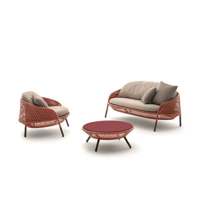 Outdoor Furniture Rattan Sofa Terrace Designer Leisure Open-air Garden Sofa Outdoor Rattan Chair Sofa