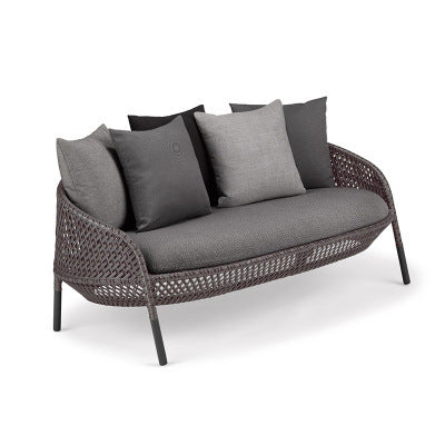 Outdoor Furniture Rattan Sofa Terrace Designer Leisure Open-air Garden Sofa Outdoor Rattan Chair Sofa