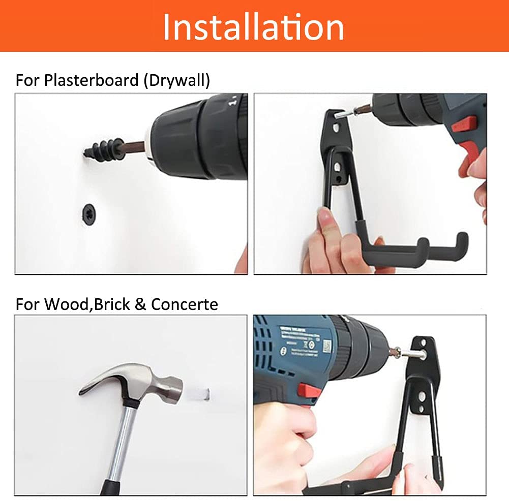 12Pack Max 80lbs Garage Hooks Wall