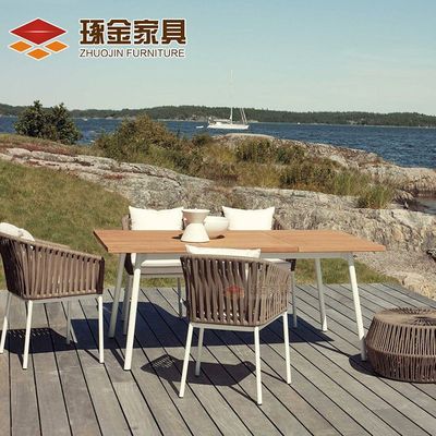 Rattan Table And Chair Combination Villa Hotel Balcony Leisure Single Chair Outdoor Restaurant Table And Chair Rattan Furniture