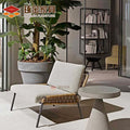 Direct Supply Imitation Rattan Single Chair Living Room Leisure Lazy Sofa Balcony Restaurant Terrace Coffee Table Combination