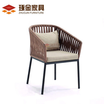 Rattan Table And Chair Combination Villa Hotel Balcony Leisure Single Chair Outdoor Restaurant Table And Chair Rattan Furniture