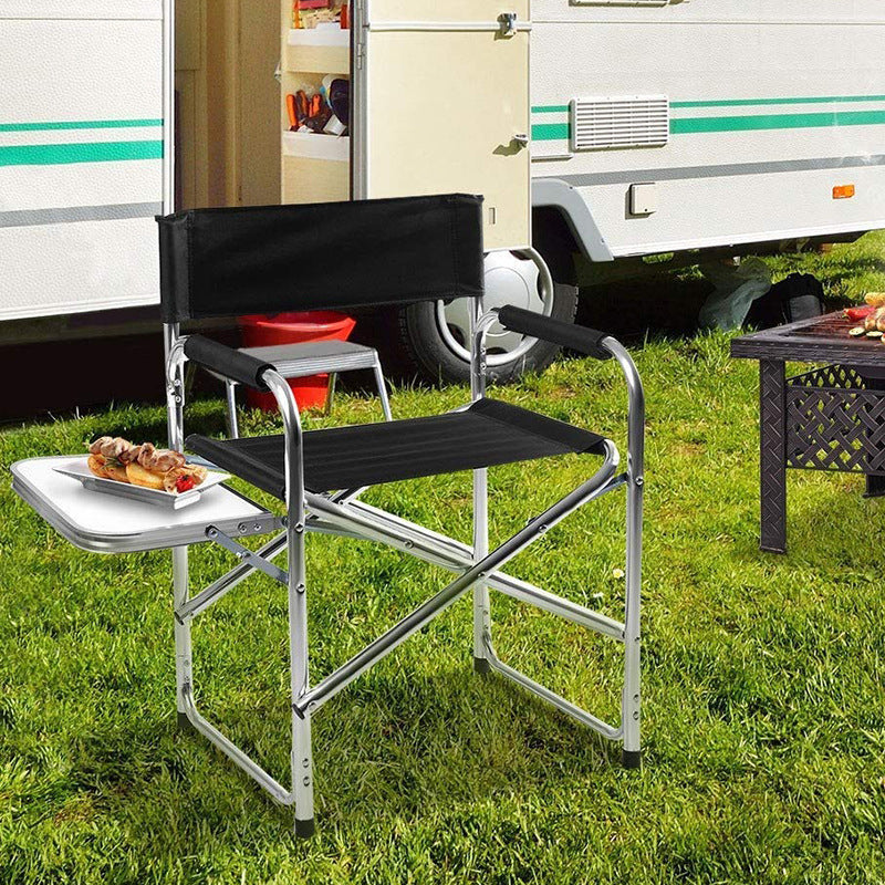 Portable Camping Chair with Side Table