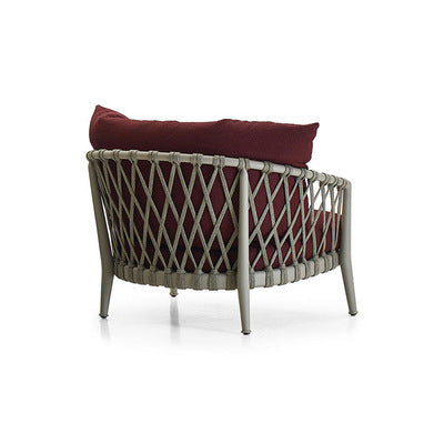 Nordic Outdoor Sofa Designer Rattan Chair Sofa Single Chair Balcony Rattan Sofa Outdoor Courtyard Homestay Furniture
