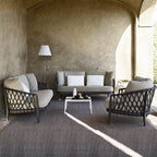 Nordic Outdoor Sofa Designer Rattan Chair Sofa Single Chair Balcony Rattan Sofa Outdoor Courtyard Homestay Furniture