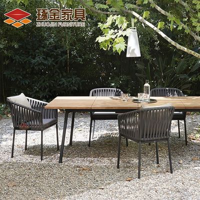 Rattan Table And Chair Combination Villa Hotel Balcony Leisure Single Chair Outdoor Restaurant Table And Chair Rattan Furniture