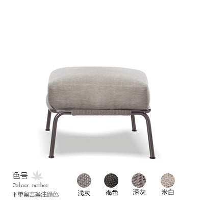 Outdoor Nordic Rattan Sofa Combination Leisure Courtyard Balcony Villa Living Room Rattan Chair Three Person Sofa