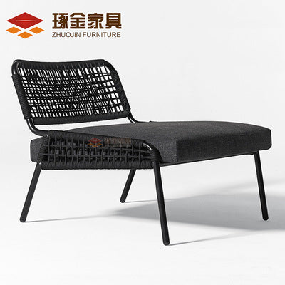 Direct Supply Imitation Rattan Single Chair Living Room Leisure Lazy Sofa Balcony Restaurant Terrace Coffee Table Combination