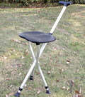 Cleye aluminum alloy folding crutch stool telescopic adjustable height multi-functional cane