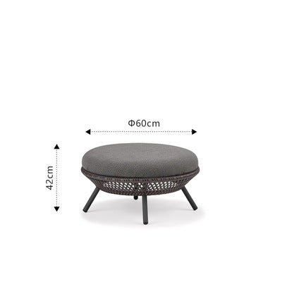 Outdoor Rattan Chair Sofa Combination Terrace Balcony Courtyard Hotel Sunshine Room Rattan Weaving Art Leisure Chair Outdoor Sofa Chair