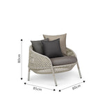 Outdoor Rattan Chair Sofa Combination Terrace Balcony Courtyard Hotel Sunshine Room Rattan Weaving Art Leisure Chair Outdoor Sofa Chair