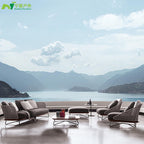 Nordic Outdoor Sofa Small Tea Table Combination Balcony Rattan Chair Table Chair Three Piece Set Courtyard Leisure Living Room Rattan Weaving