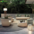 Nordic Outdoor Courtyard Garden Outdoor Sofa Tea Table Combination Sunshine Room Model Room Living Room Hotel Rattan Sofa
