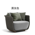 Nordic Outdoor Courtyard Garden Outdoor Sofa Tea Table Combination Sunshine Room Model Room Living Room Hotel Rattan Sofa