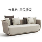Nordic Outdoor Courtyard Garden Outdoor Sofa Tea Table Combination Sunshine Room Model Room Living Room Hotel Rattan Sofa