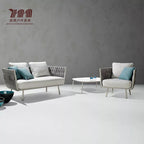 Nordic Outdoor Rattan Chair Sofa Waterproof Sunscreen Outdoor Courtyard Garden Villa Home Stay Hotel Terrace Furniture Combination