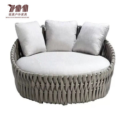 Nordic Outdoor Rattan Chair Sofa Waterproof Sunscreen Outdoor Courtyard Garden Villa Home Stay Hotel Terrace Furniture Combination