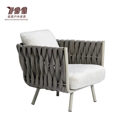 Nordic Outdoor Rattan Chair Sofa Waterproof Sunscreen Outdoor Courtyard Garden Villa Home Stay Hotel Terrace Furniture Combination