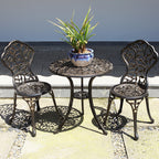 Cast Aluminum Patio Bistro Table Set