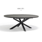 Outdoor Balcony Outdoor Tables And Chairs Courtyard Leisure All Aluminum Stretch Dining Table Combination Outdoor Sunscreen Antirust Tables And Chairs