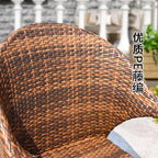 Rattan Chair Outdoor Furniture Hotel Villa Outdoor Rattan Garden Chair Rattan Chair Courtyard Restaurant Leisure Balcony Tables And Chairs