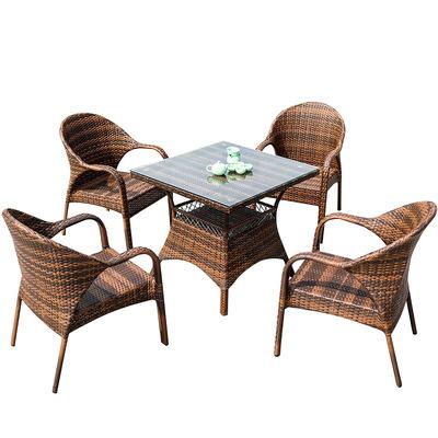 Tengyuexuan Rattan Chair Hotel Restaurant Open-air Rattan Tables And Chairs Outdoor Furniture Rattan Chair Balcony Leisure Rattan Chair