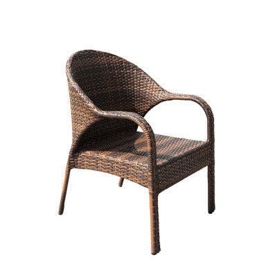 Rattan Chair Outdoor Furniture Hotel Villa Outdoor Rattan Garden Chair Rattan Chair Courtyard Restaurant Leisure Balcony Tables And Chairs
