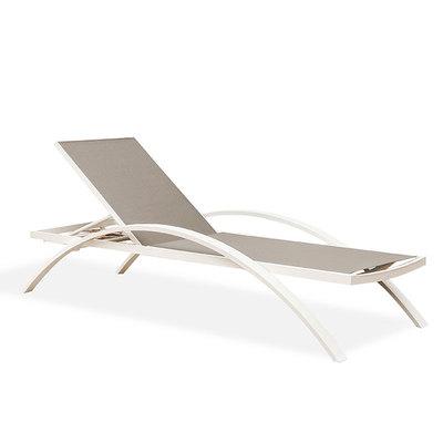 Direct Supply Outdoor Beach Chair Seaside Swimming Pool Hotel Teslin Bed Beach Leisure Lounge Chair With Armrest