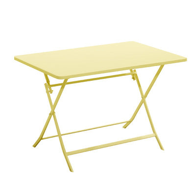 Qingjia Folding Macarone Balcony Cafe Milk Tea Shop 5-piece Tea Table Simple Leisure Iron Tables And Chairs