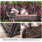 Hanging Chair Hanging Basket Chair Outdoor Swing Hanging Chair Courtyard Indoor Rocking Chair Balcony Rattan Chair Hanging Basket Adult Rocking Chair Double
