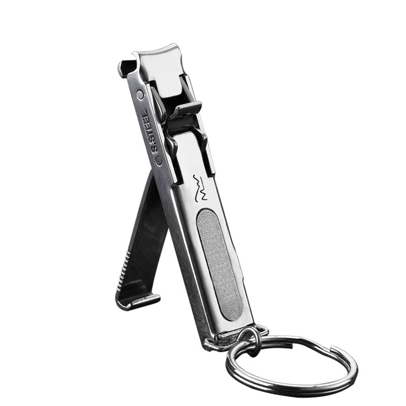 1PC Foldable 0.5cm Ultra thin Portable Stainless Steel Nail Toe Cutter Trimmer Scissor Manicure Pedicure Tool Fingernail Clipper|Clippers & Trimmers|