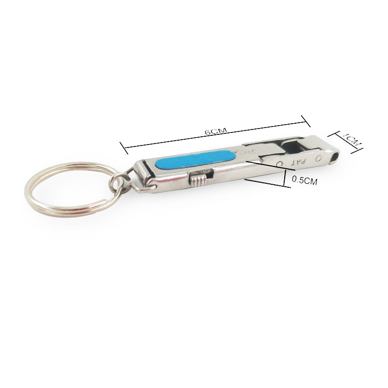 1PC Foldable 0.5cm Ultra thin Portable Stainless Steel Nail Toe Cutter Trimmer Scissor Manicure Pedicure Tool Fingernail Clipper|Clippers & Trimmers|