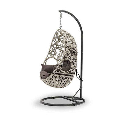 Direct Supply Pull Flower Basket Chair Outdoor Modern Simple Leisure Balcony Single Swing Courtyard Rattan Chair Hanging Chair