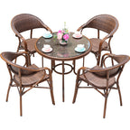 Outdoor Leisure Rattan Tables And Chairs Outdoor Courtyard Garden Cafe Leisure Rattan Chairs Balcony Rattan Tables And Chairs Combination