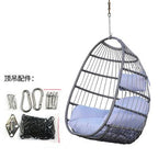 Single Hanging Chair Home Stay Apartment Dormitory Swing Chair Lazy Outdoor Balcony PE Rattan Folding Hanging Basket