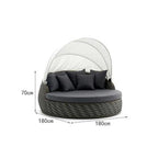 Outdoor Rattan Sofa Tea Table Combination Nordic Rattan Art Outdoor Sofa Courtyard Balcony Rattan Furniture