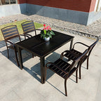Direct Supply Of Outdoor Aluminum Alloy Plastic Wood Tables And Chairs Garden Balcony Night Square Restaurant Outdoor Beach Rattan Chair