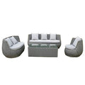 Outdoor Rattan Sofa Tea Table Combination Nordic Rattan Art Outdoor Sofa Courtyard Balcony Rattan Furniture