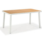 Factory Price Plastic Wood Tables And Chairs Outdoor Anti-corrosion Outdoor Leisure Plastic Wood Tables And Chairs Combined Plastic Wood Tables And Chairs Cafe