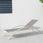 Direct Supply Outdoor Beach Chair Seaside Swimming Pool Hotel Teslin Bed Beach Leisure Lounge Chair With Armrest