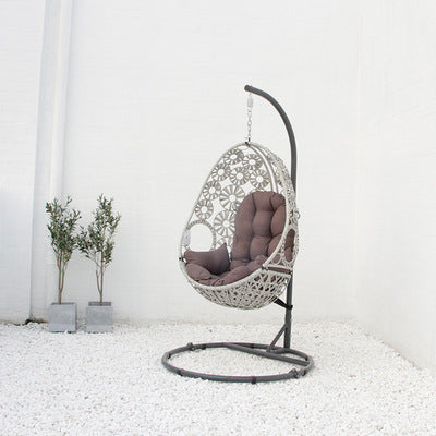 Direct Supply Pull Flower Basket Chair Outdoor Modern Simple Leisure Balcony Single Swing Courtyard Rattan Chair Hanging Chair