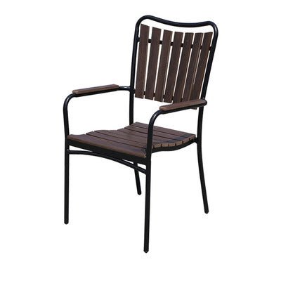 Plastic Wood Tables And Chairs Outdoor Hotel Leisure Outdoor Tables And Chairs Combination Terrace Garden Coffee Tables And Chairs
